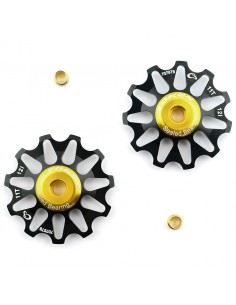 Par de poleas de cambio Al7075 Oro