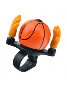 Caja de 12 timbres de bici, balón baloncesto