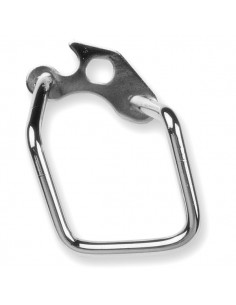 Protector cambio BTT. Ancho. Cromado