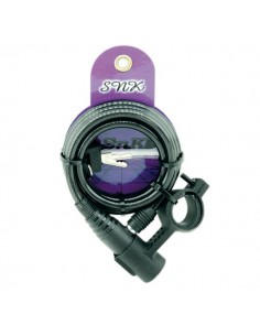 Candado espiral BTT c/soporte. 180 cm