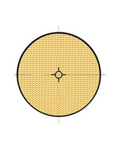 Reflex ambar redondo con adhesivo