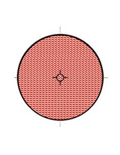 Reflex rojo redondo con adhesivo