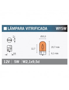 Caja de 10 lámparas 12V5W