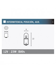 Caja de 10 lámparas 12V23W 2