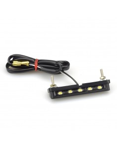 Luz de matricula LED V Parts Universal con tornillos 12V0.5W 68,5x15mm