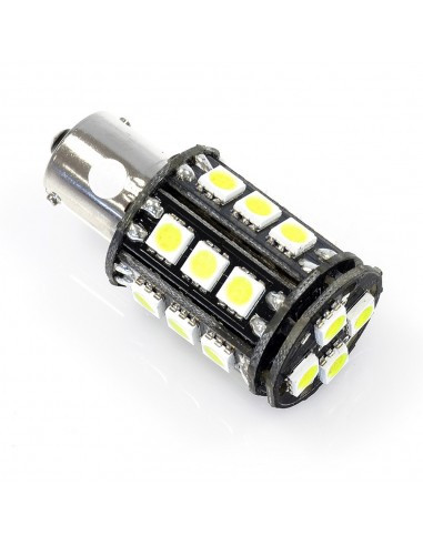 Lámpara LED BA15s 22 leds 12V Blanca