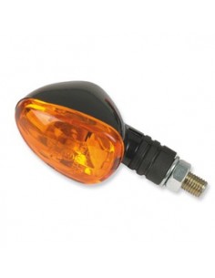 Juego de intermitentes V Parts brazo corto negro, Cristal Ambar