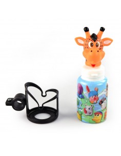 Portabidón manillar+bidón+bocina Jirafa