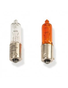 Caja de 10 lámparas bayoneta 9 mm 12Vx21W.Naranja(H)