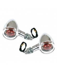 juego de intermitentes custom brazo largo. Cromado