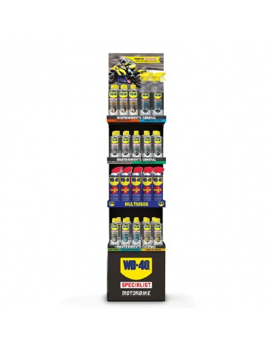 Kit WD-40 Specialist Motorbike: stand + productos