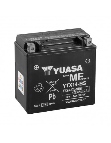 Batería Yuasa YTX14-BS Combipack (con electrolito)