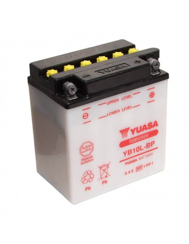Batería Yuasa YB10L-BP Dry charged (sin electrolito)