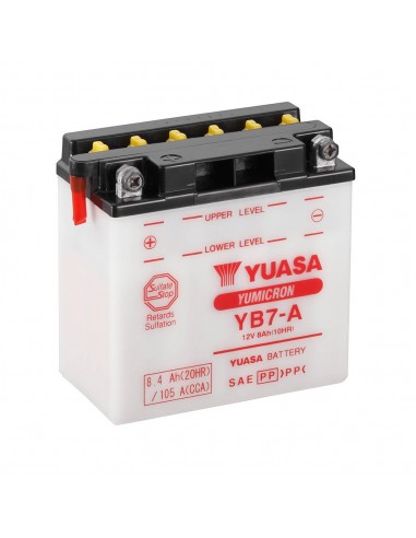 Batería Yuasa YB7-A Combipack (con electrolito)