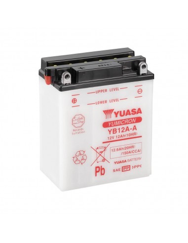 Batería Yuasa YB12A-A Combipack (con electrolito)