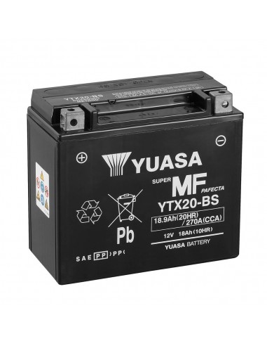 Batería Yuasa YTX20-BS Combipack (con electrolito)