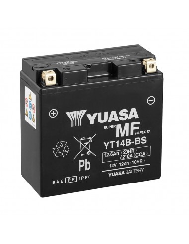 Batería Yuasa YT14B-BS Combipack (con electrolito)