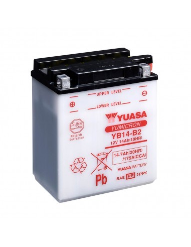 Batería Yuasa YB14-B2 Combipack (con electrolito)