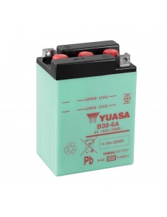 Batería Yuasa B38-6A Dry charged (sin electrolito)
