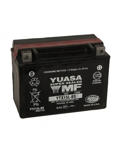 Batería Yuasa YTX15L-BS Combipack (con electrolito)