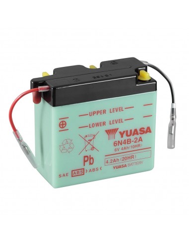 Batería Yuasa 6N4B-2A Dry charged (sin electrolito)