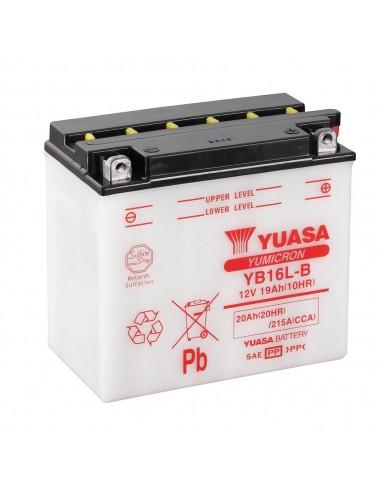 Batería Yuasa YB16L-B Combipack (con electrolito)