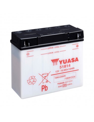 Batería Yuasa 51814 Combipack (con electrolito)