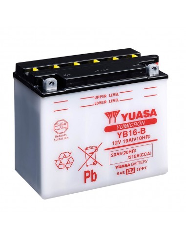 Batería Yuasa YB16-B Combipack (con electrolito)
