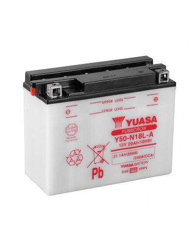 Batería Yuasa Y50-N18L-A Combipack (con electrolito)