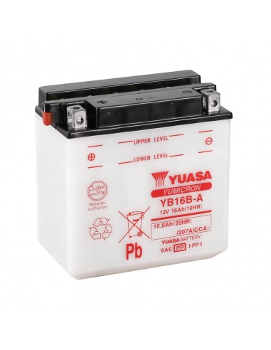 Batería Yuasa YB16B-A Dry charged (sin electrolito)