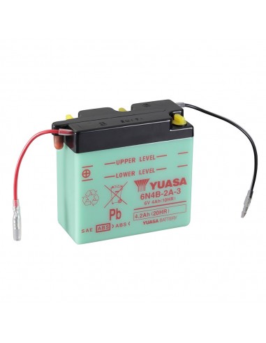 Batería Yuasa 6N4B-2A-3 Dry charged (sin electrolito)