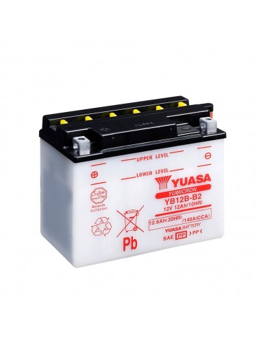 Batería Yuasa YB12B-B2 Dry charged (sin electrolito)