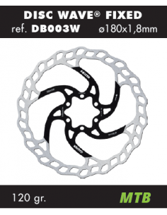 DISCO DE FRENO ONDULADO MTB D.180mm