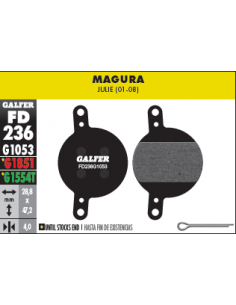 PASTILLAS DE FRENO BICICLETA  MAGURA JULIE 01-08