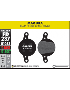 PASTILLAS DE FRENO BICICLETA  MAGURA CLARA/LUOISE