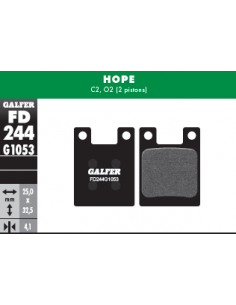 PASTILLAS DE FRENO BICICLETA  HOPE C2 - O2