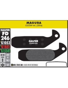 PASTILLAS DE FRENO BICICLETA  MAGURA GUSTAV