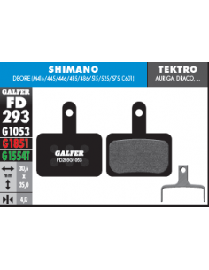 PASTILLAS DE FRENO BICICLETA  SHIMANO DEORE