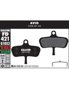 PASTILLAS DE FRENO BICICLETA  AVID CODE 07-10