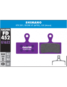 PASTILLAS DE FRENO E-BIKE SHIMANO XTR-SLX
