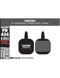 PASTILLAS DE FRENO BICICLETA  TEKTRO GEMINI NOVELA