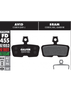PASTILLAS DE FRENO BICICLETA  AVID CODE R 11-