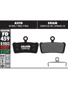 PASTILLAS DE FRENO AVANZADASS SRAM GUIDE AVID XO TRAIL