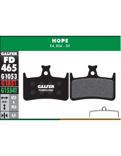 PASTILLAS DE FRENO BICICLETA  HOPE E4