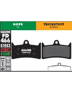 PASTILLAS DE FRENO BICICLETA  HOPE V4