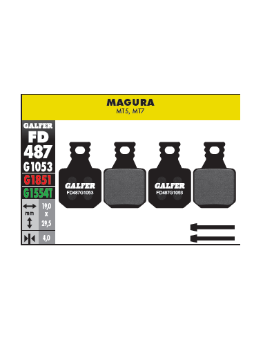 PASTILLAS DE FRENO BICICLETA  MAGURA MT5-MT7