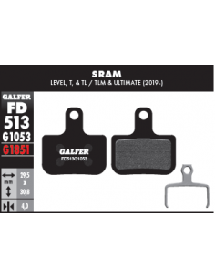 PASTILLAS DE FRENO BICICLETA  SRAM LEVEL T, TL