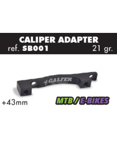 ADAPTADOR PINZA BICICLETA RADIAL (POSTMOUNT) +40mm D.