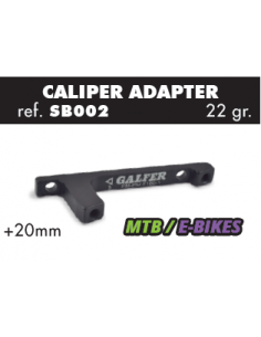 ADAPTADOR PINZA BICICLETA RADIAL (POSTMOUNT) + 20mm D.