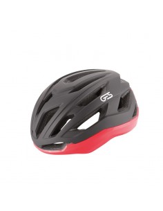 Casco HUEZ Negro Rojo